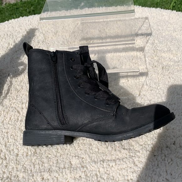 Mermaid sequins biker boot lace up - Picture 2 of 9